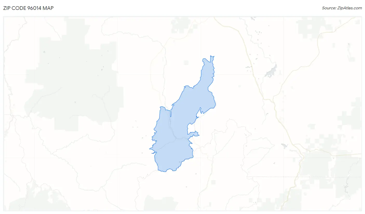 Zip Code 96014 Map