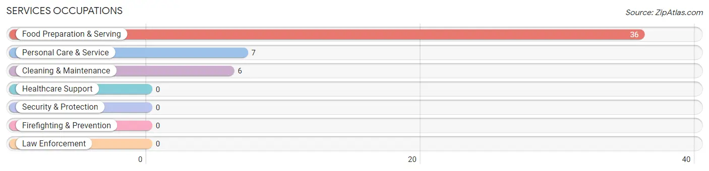 Services Occupations in Zip Code 96141