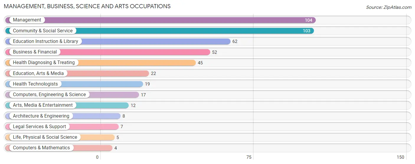 Management, Business, Science and Arts Occupations in Zip Code 96703