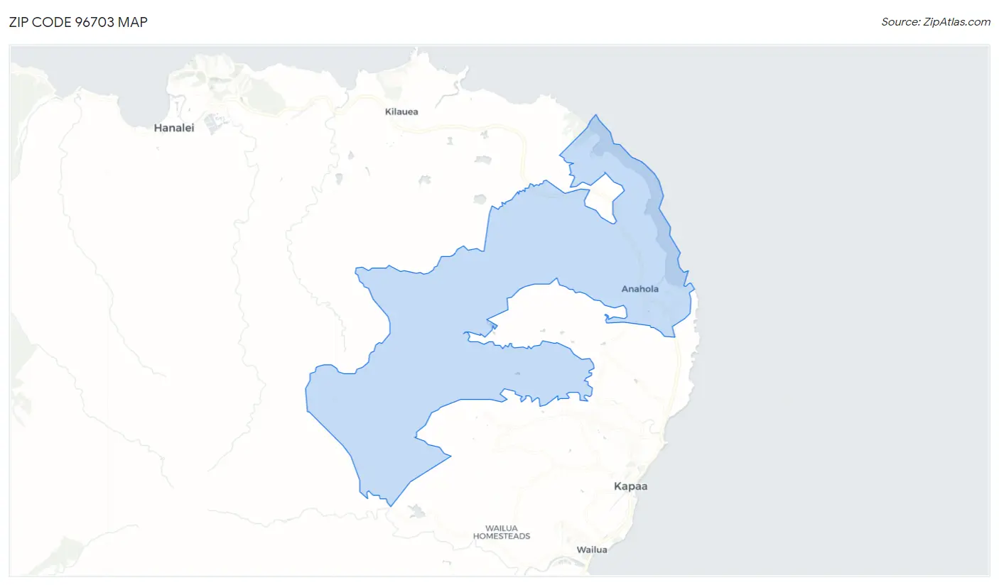 Zip Code 96703 Map