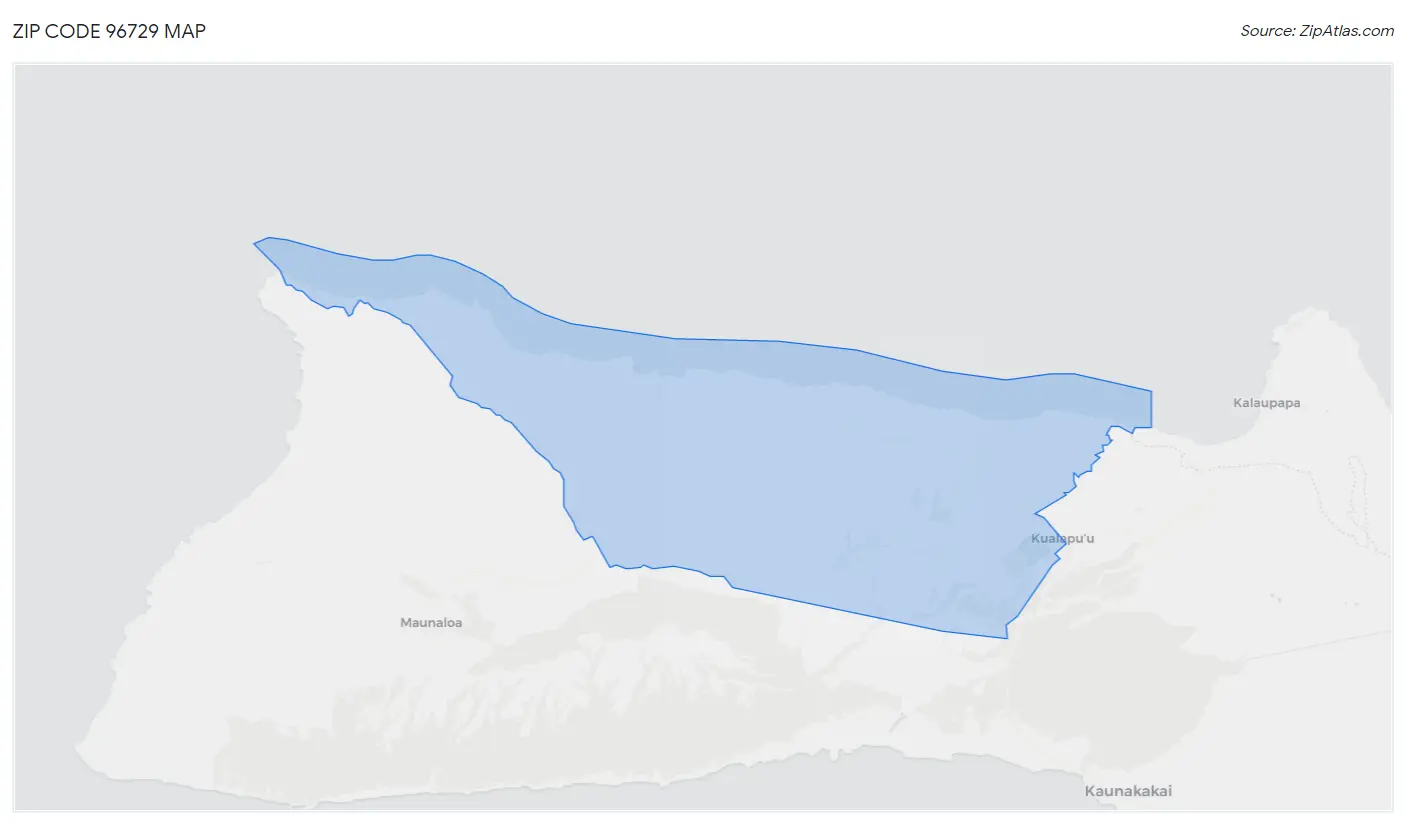 Zip Code 96729 Map