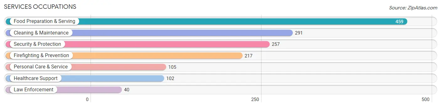 Services Occupations in Zip Code 96738