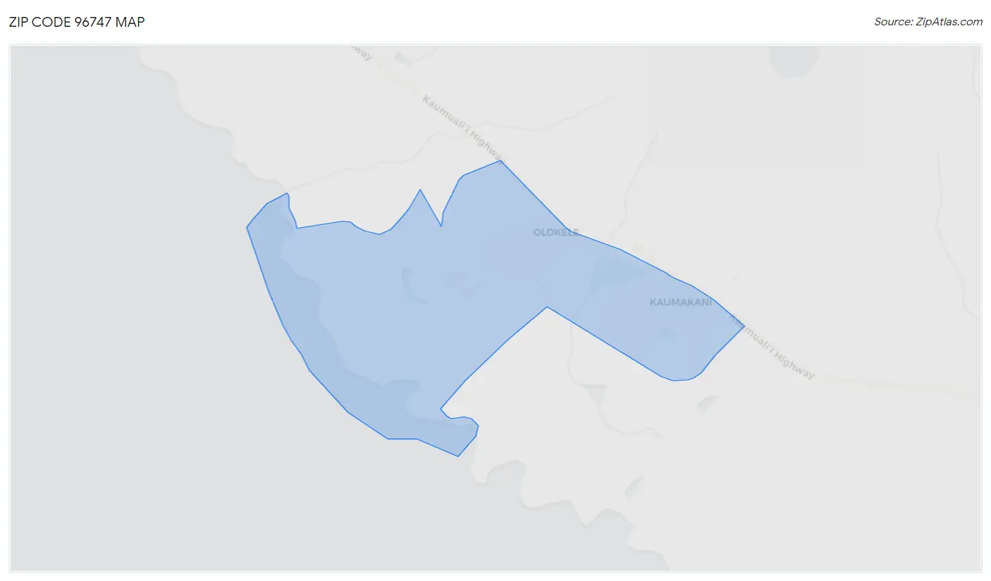 Zip Code 96747 Map