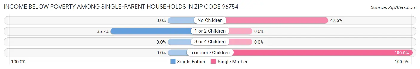 Income Below Poverty Among Single-Parent Households in Zip Code 96754