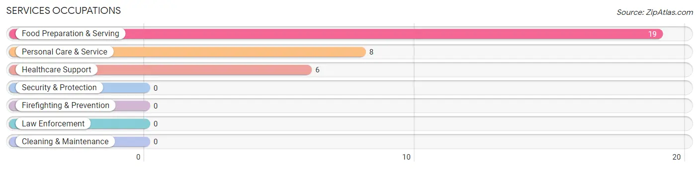 Services Occupations in Zip Code 96848