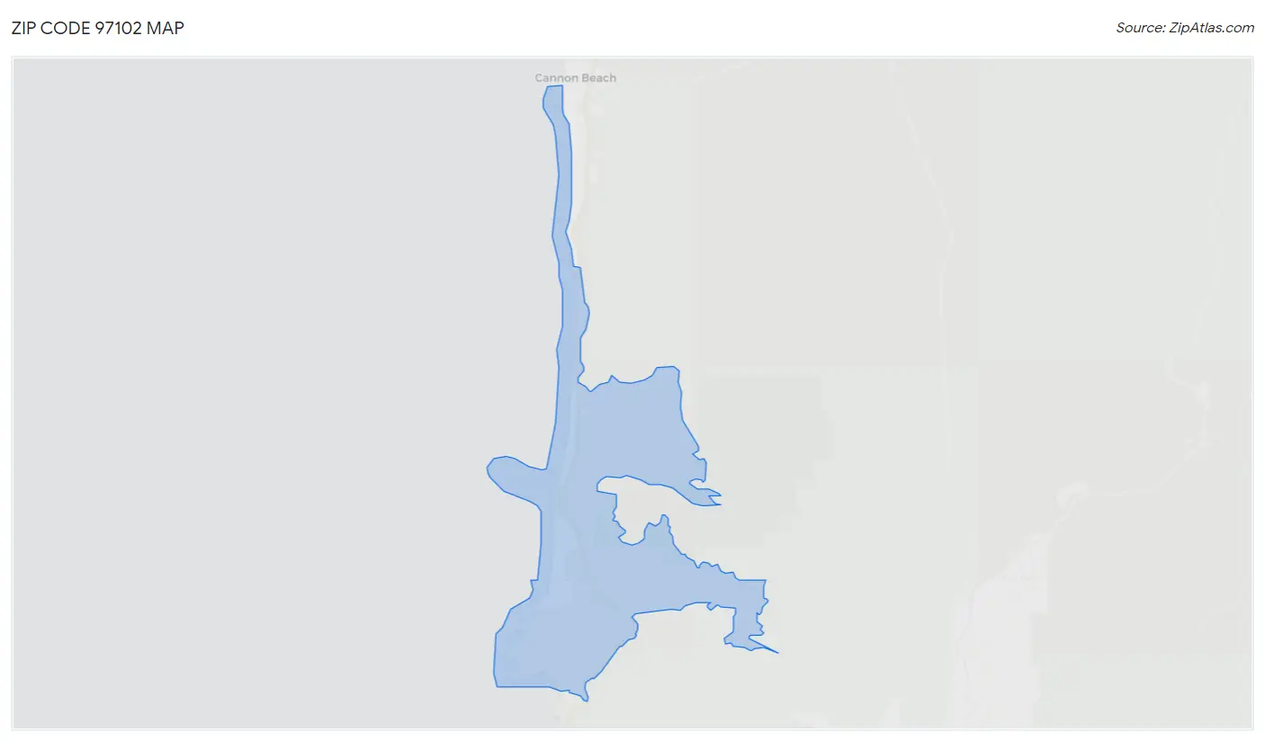 Zip Code 97102 Map