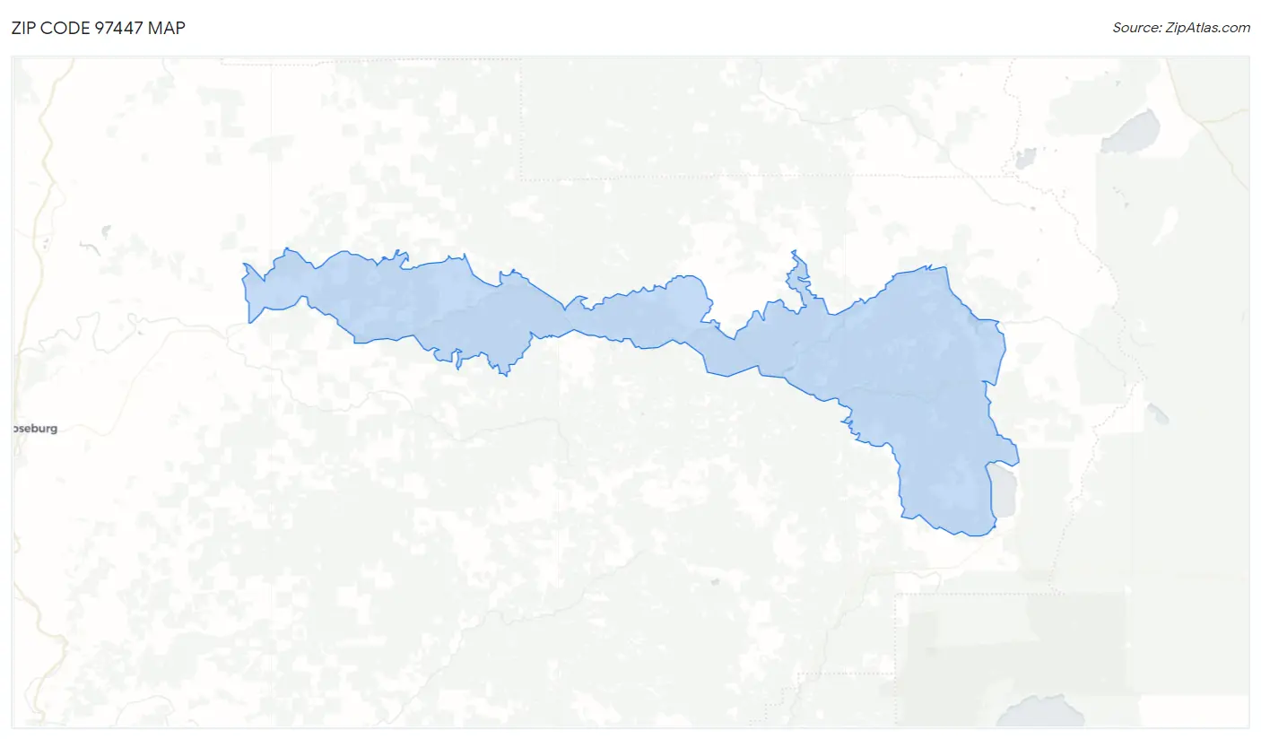 Zip Code 97447 Map