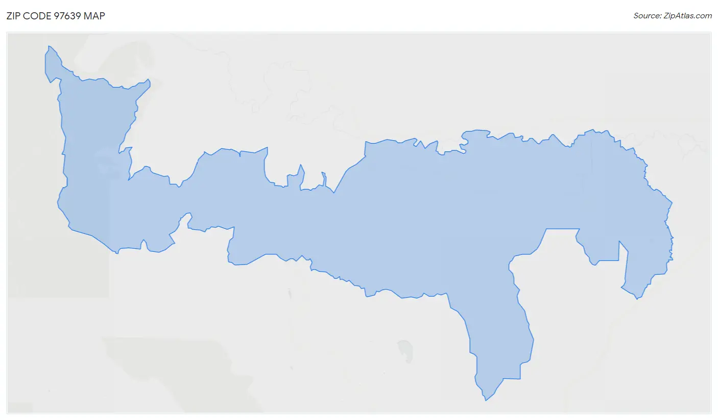 Zip Code 97639 Map