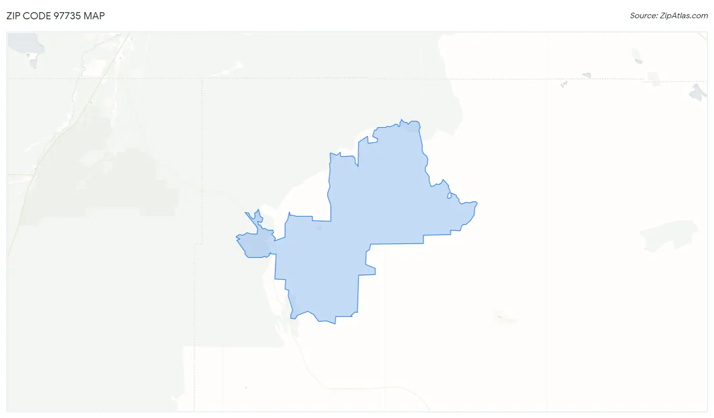 Zip Code 97735 Map