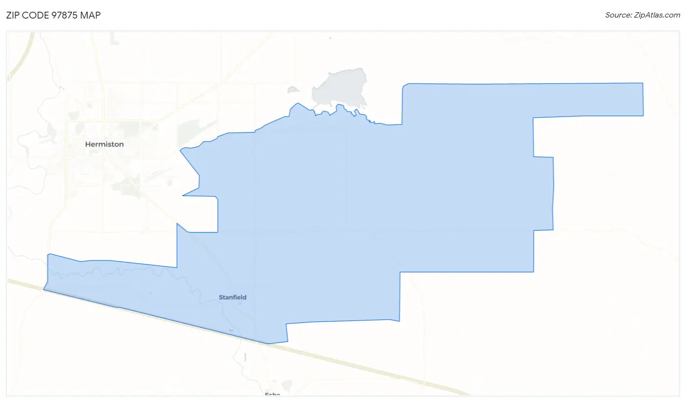 Zip Code 97875 Map