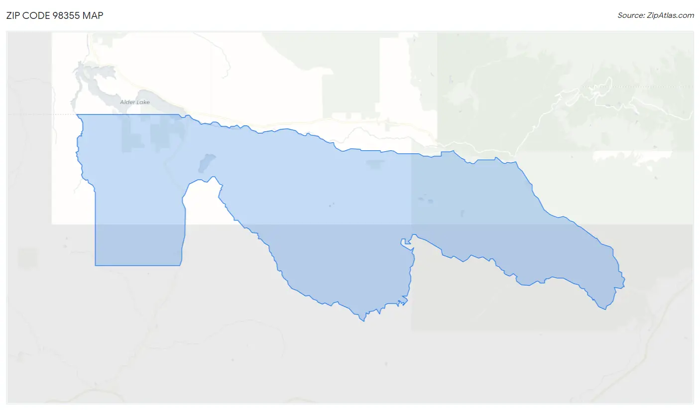 Zip Code 98355 Map