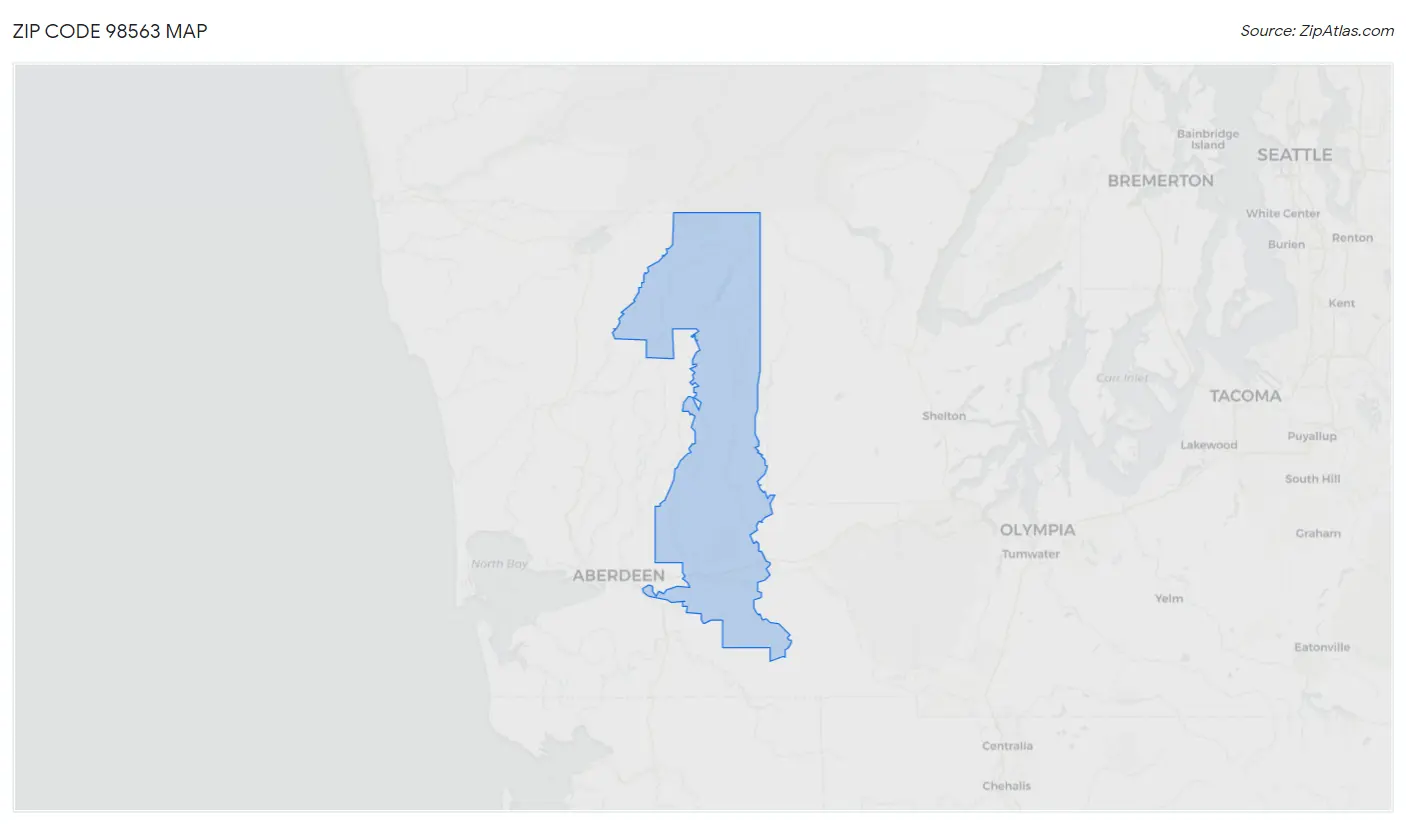 Zip Code 98563 Map