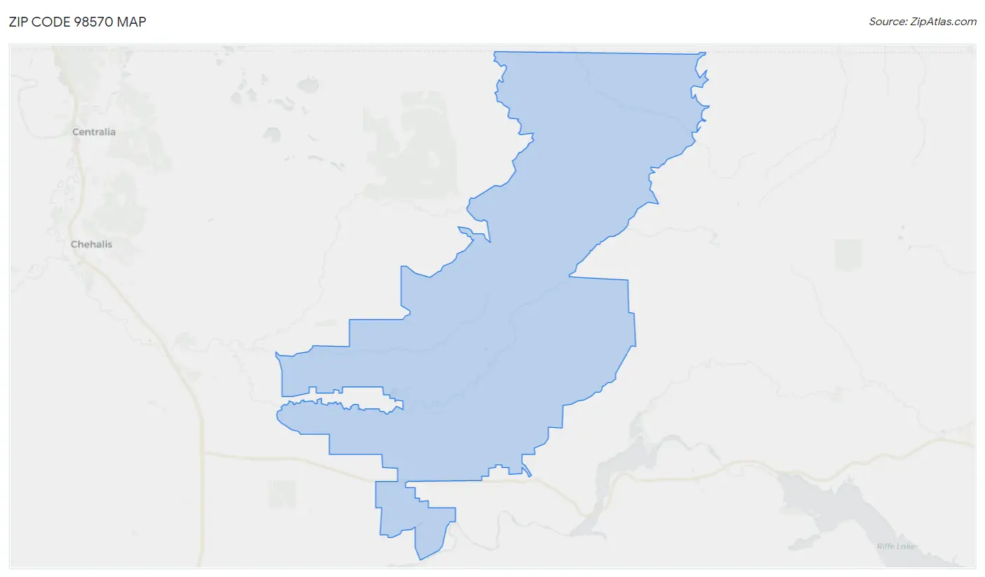 Zip Code 98570 Map