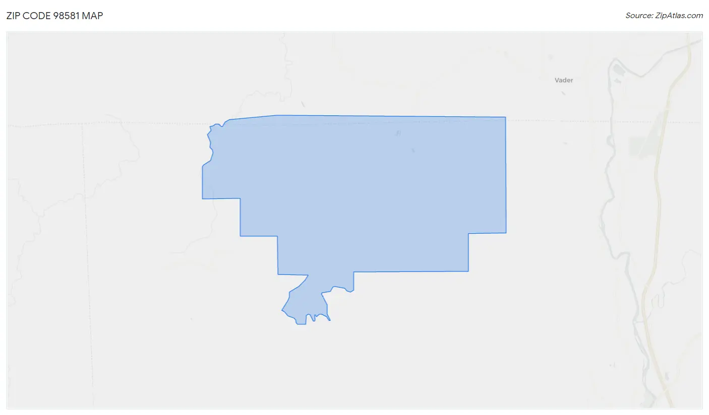 Zip Code 98581 Map