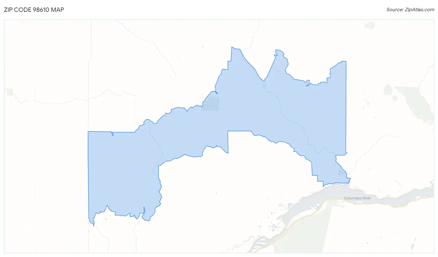 Zip Code 98610 Map