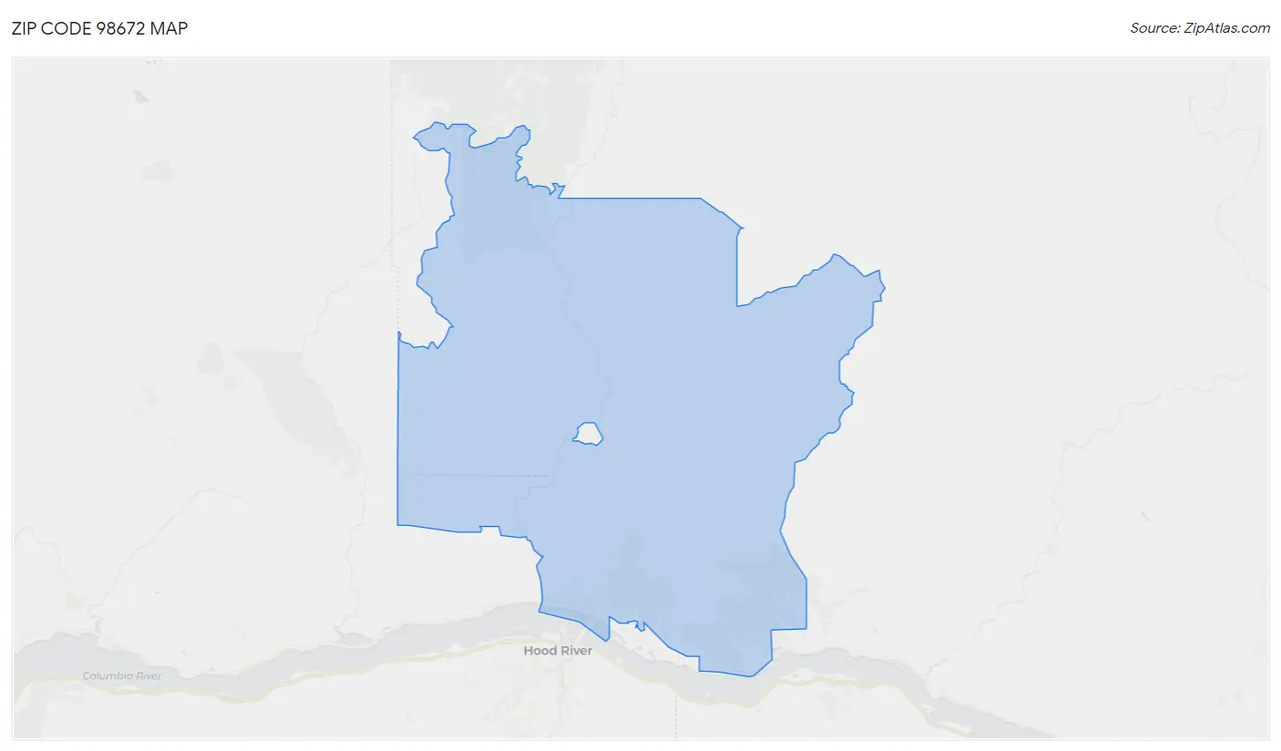 Zip Code 98672 Map