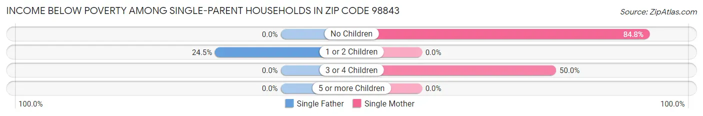 Income Below Poverty Among Single-Parent Households in Zip Code 98843