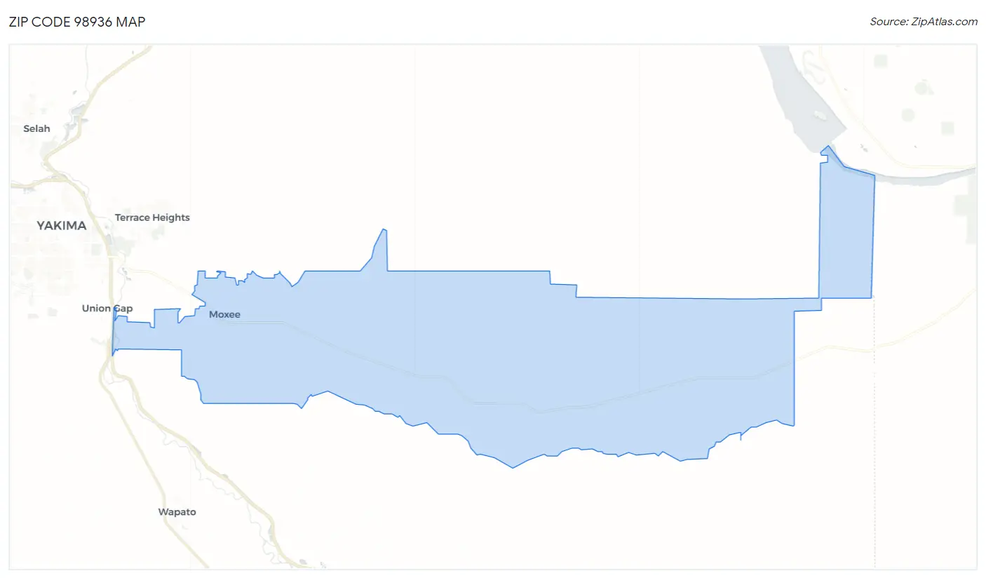 Zip Code 98936 Map