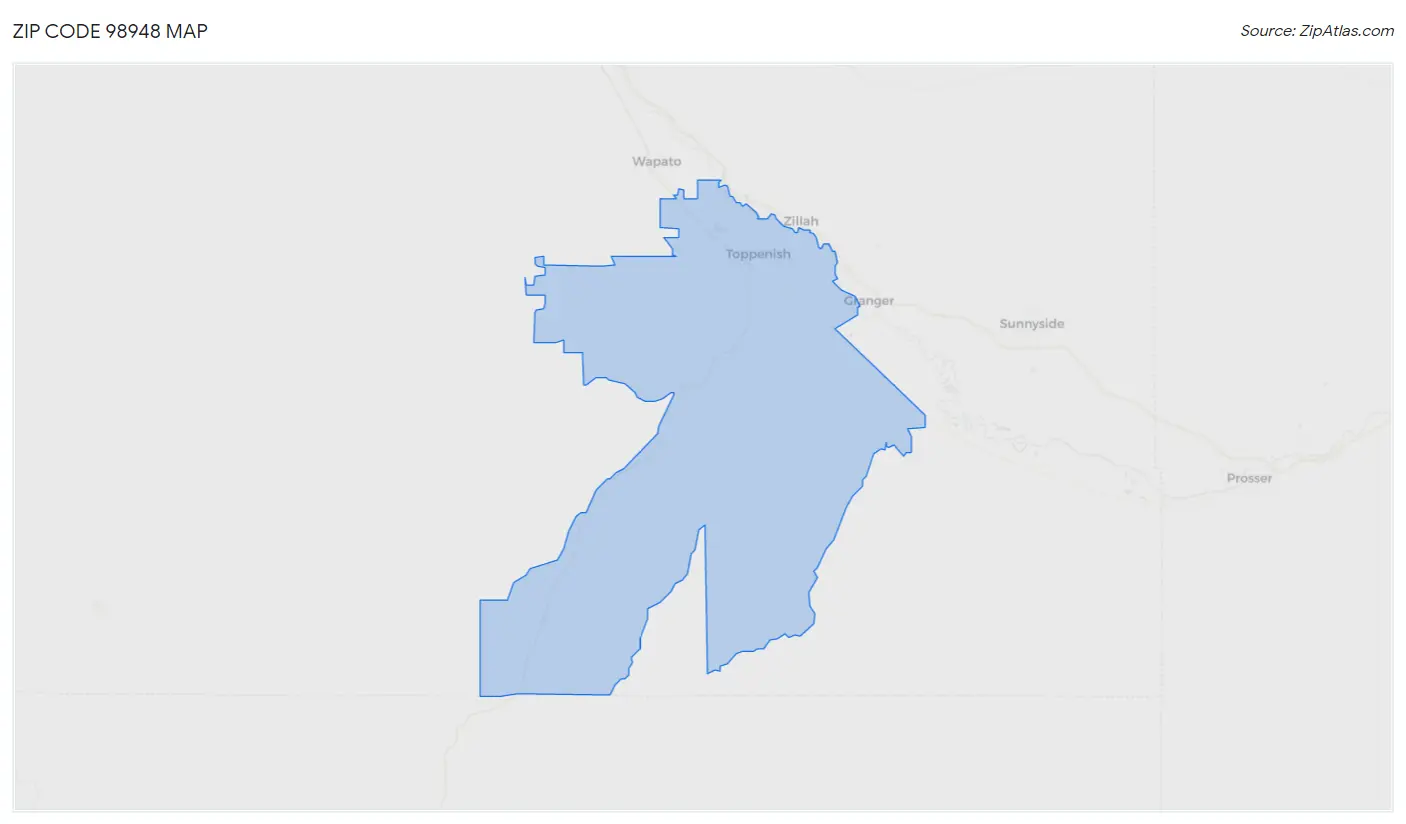 Zip Code 98948 Map