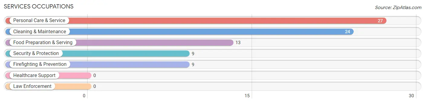 Services Occupations in Zip Code 99011