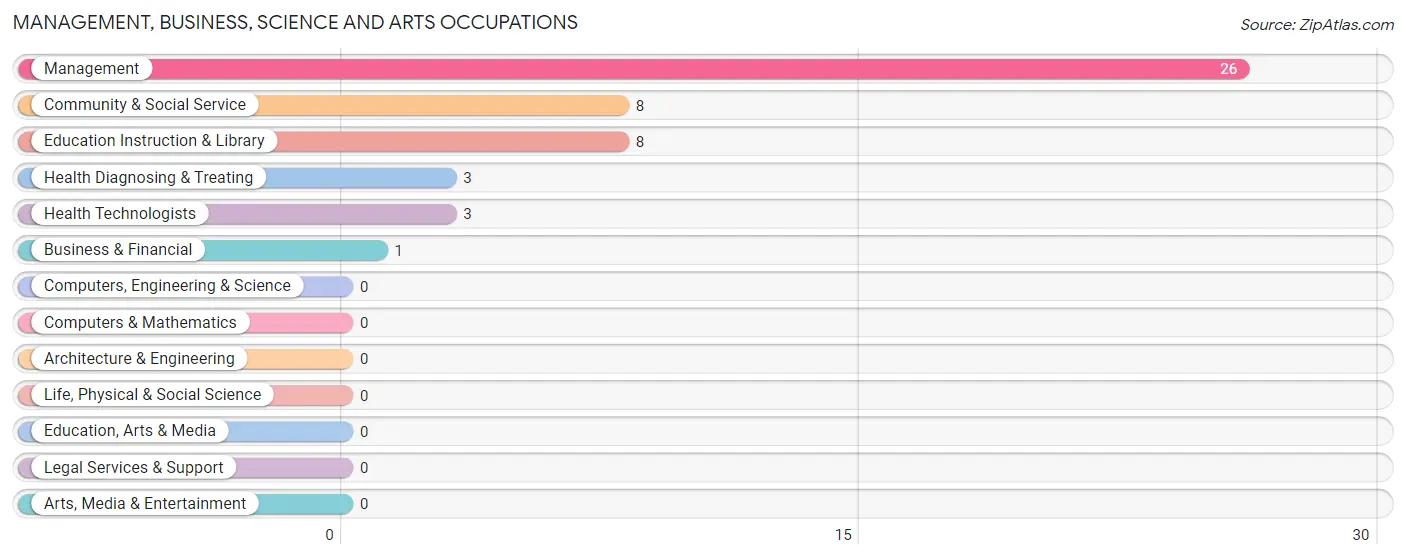 Management, Business, Science and Arts Occupations in Zip Code 99017