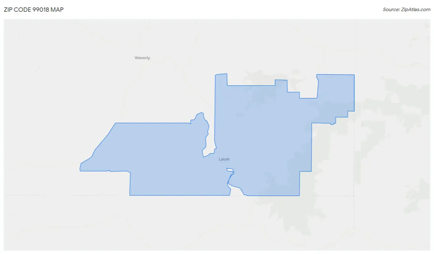 Zip Code 99018 Map