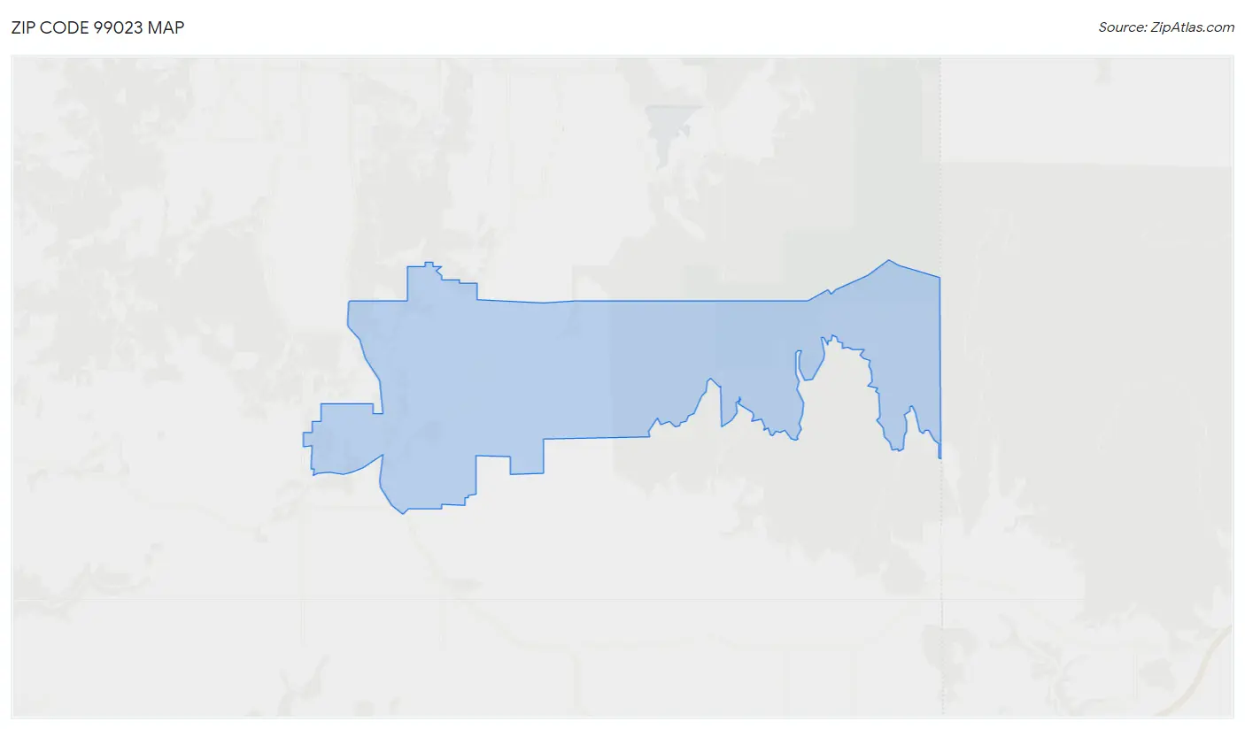 Zip Code 99023 Map