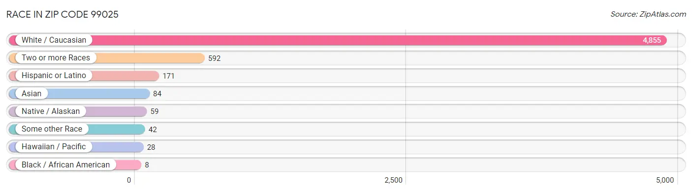 Race in Zip Code 99025