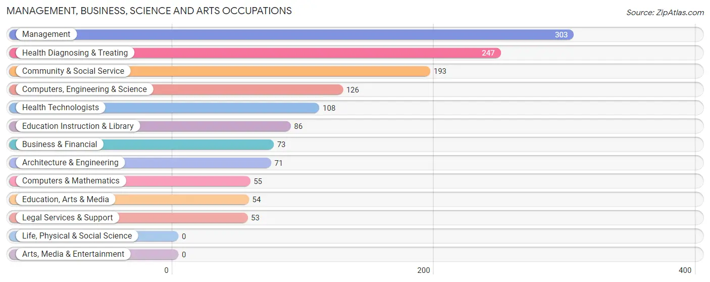 Management, Business, Science and Arts Occupations in Zip Code 99027