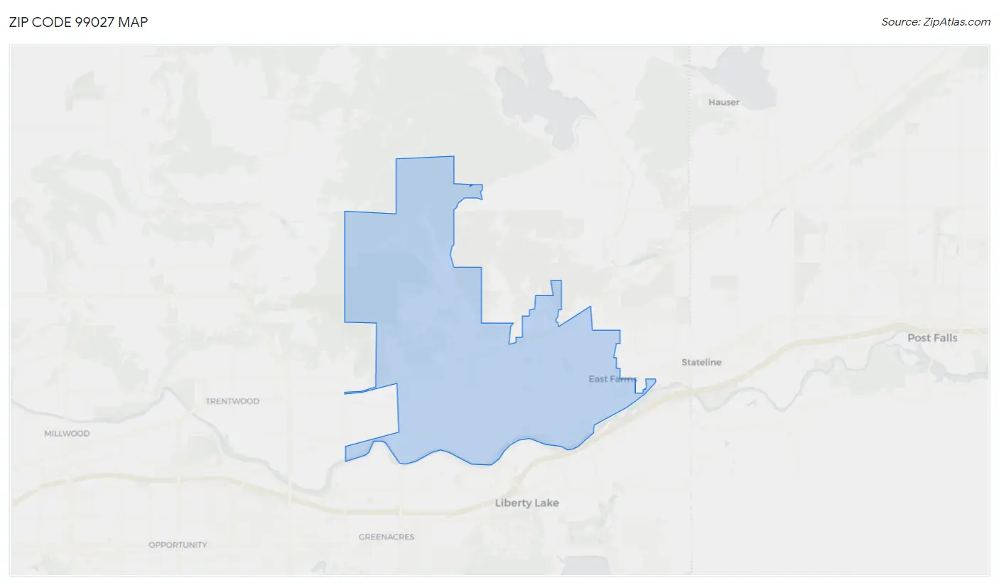 Zip Code 99027 Map