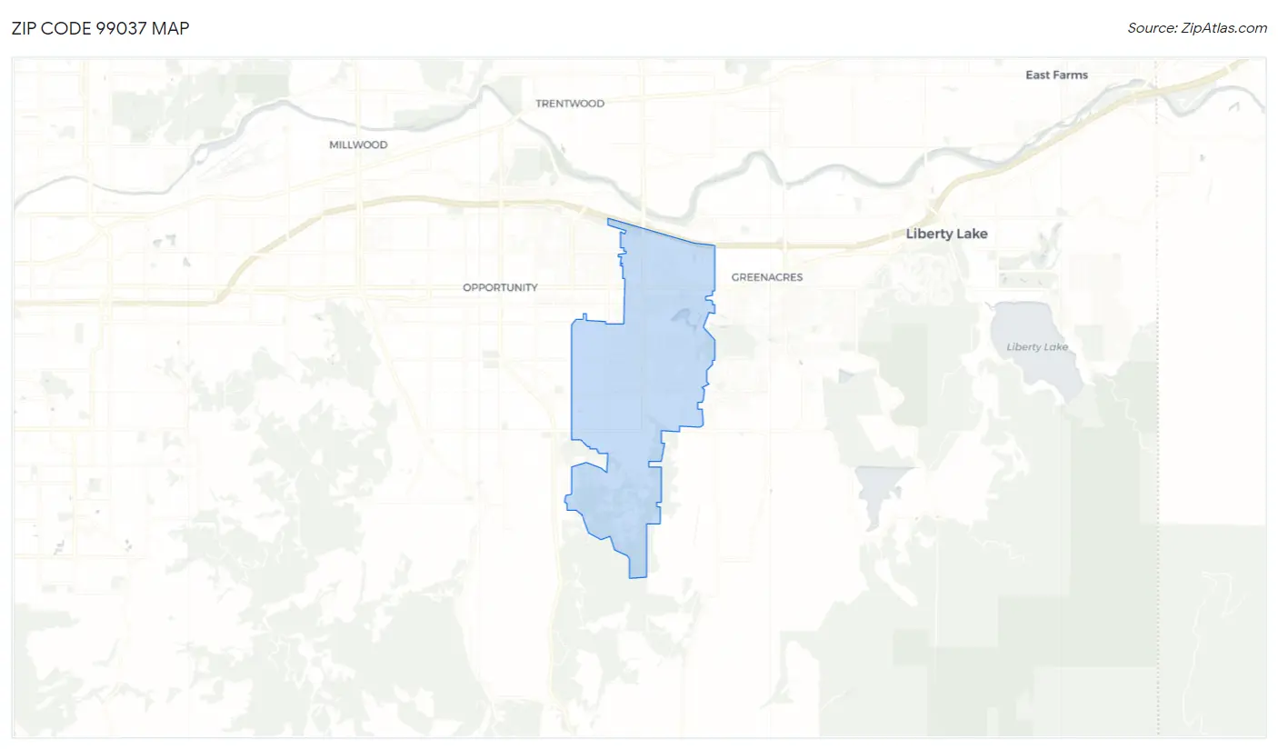 Zip Code 99037 Map