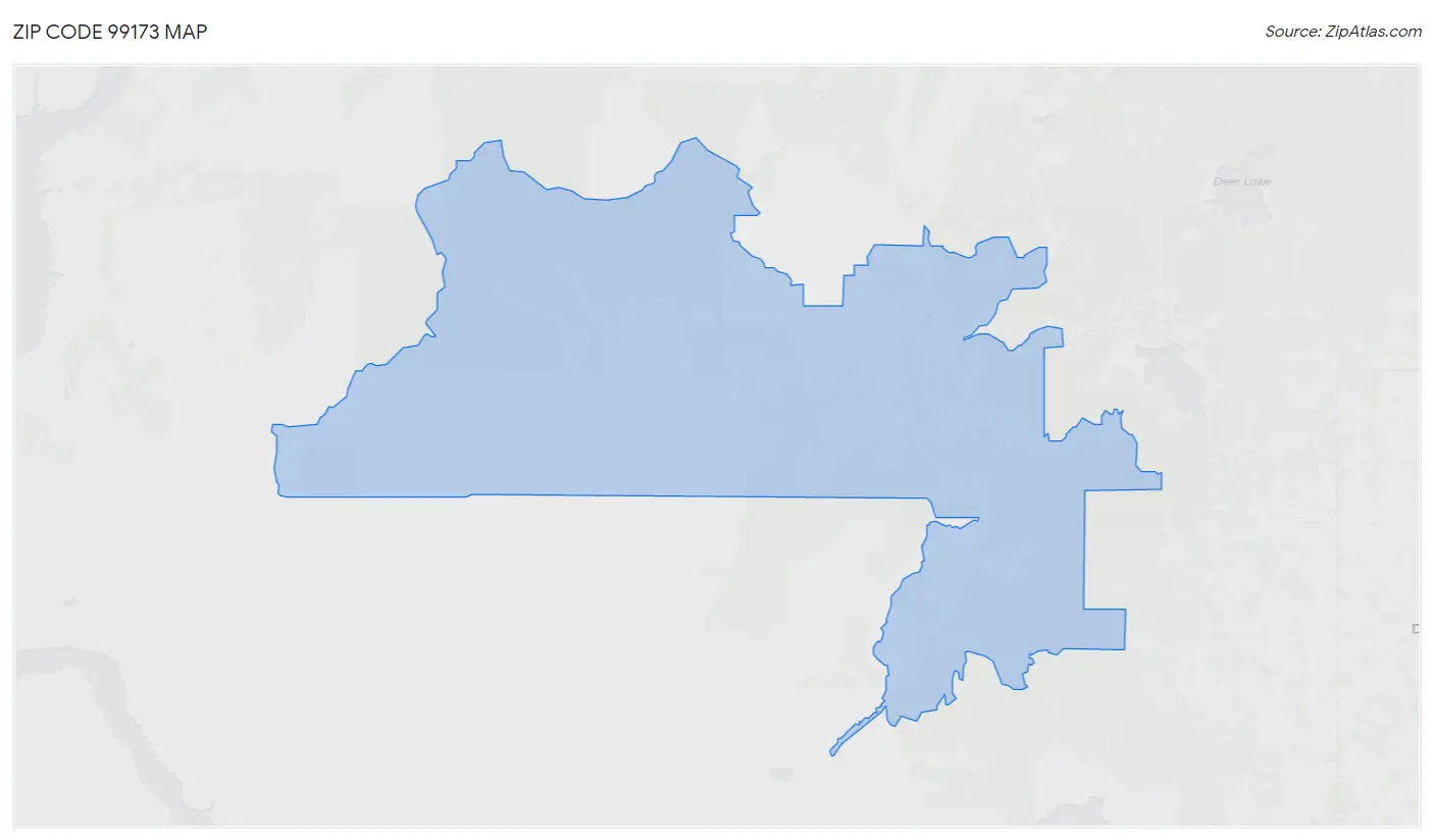 Zip Code 99173 Map