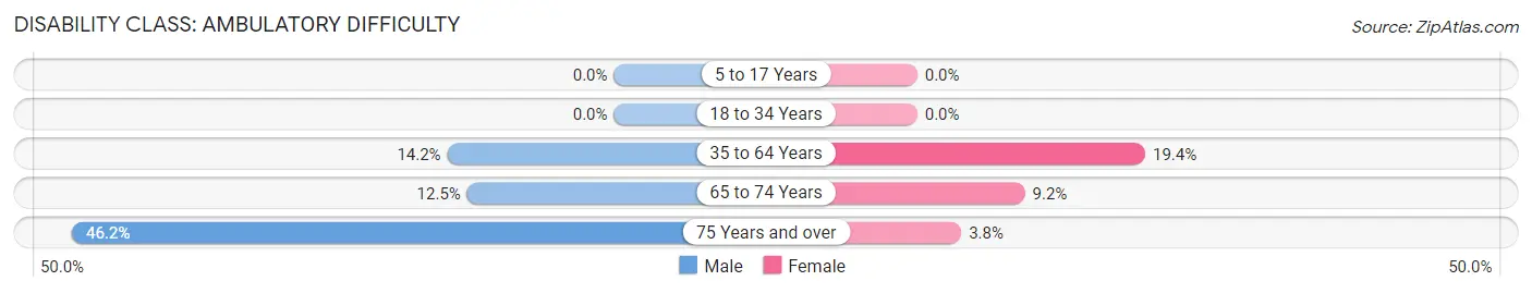 Disability in Zip Code 99181: <span>Ambulatory Difficulty</span>