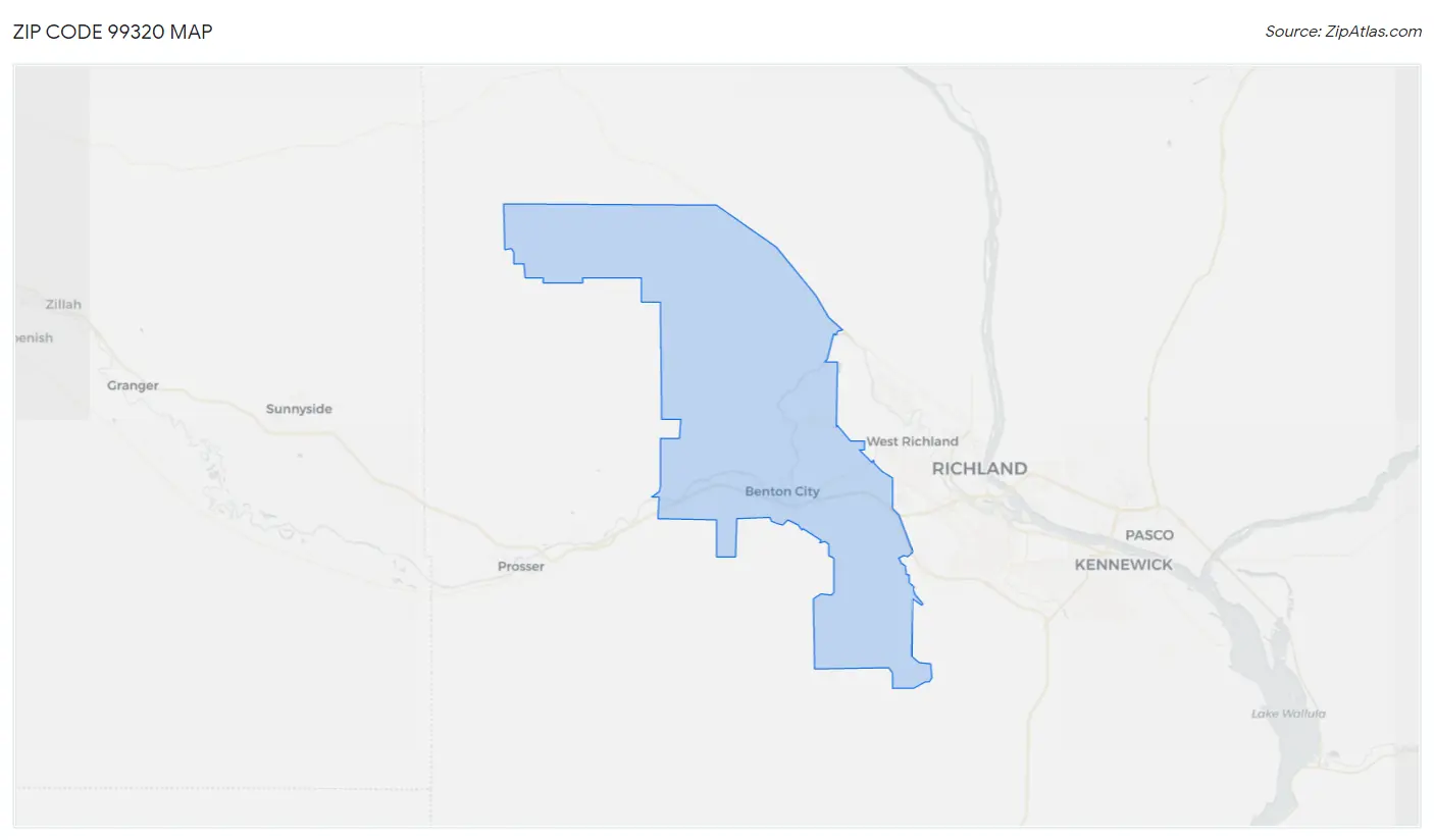 Zip Code 99320 Map