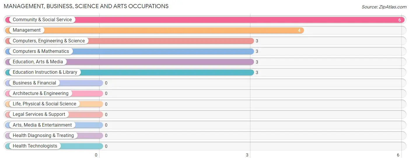 Management, Business, Science and Arts Occupations in Zip Code 99551