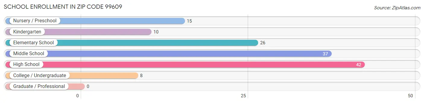 School Enrollment in Zip Code 99609