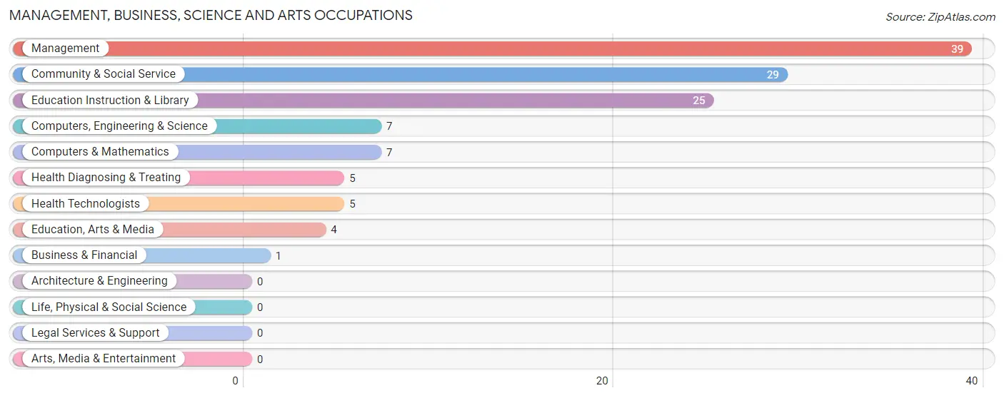 Management, Business, Science and Arts Occupations in Zip Code 99655