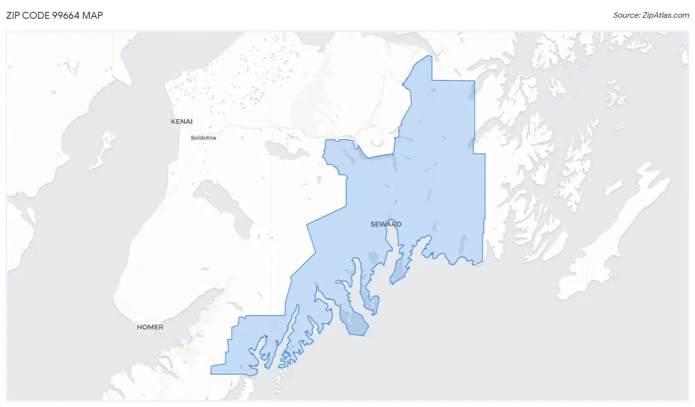 Zip Code 99664 Map