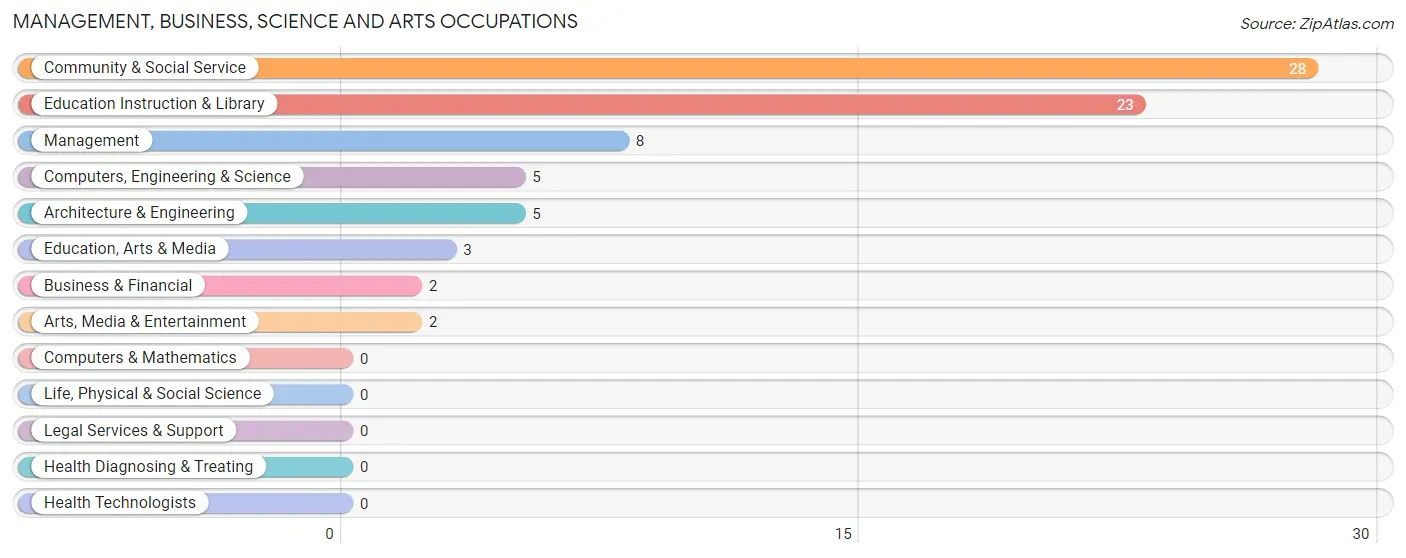 Management, Business, Science and Arts Occupations in Zip Code 99681