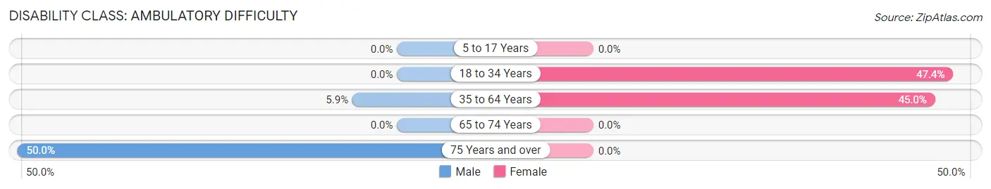 Disability in Zip Code 99691: <span>Ambulatory Difficulty</span>