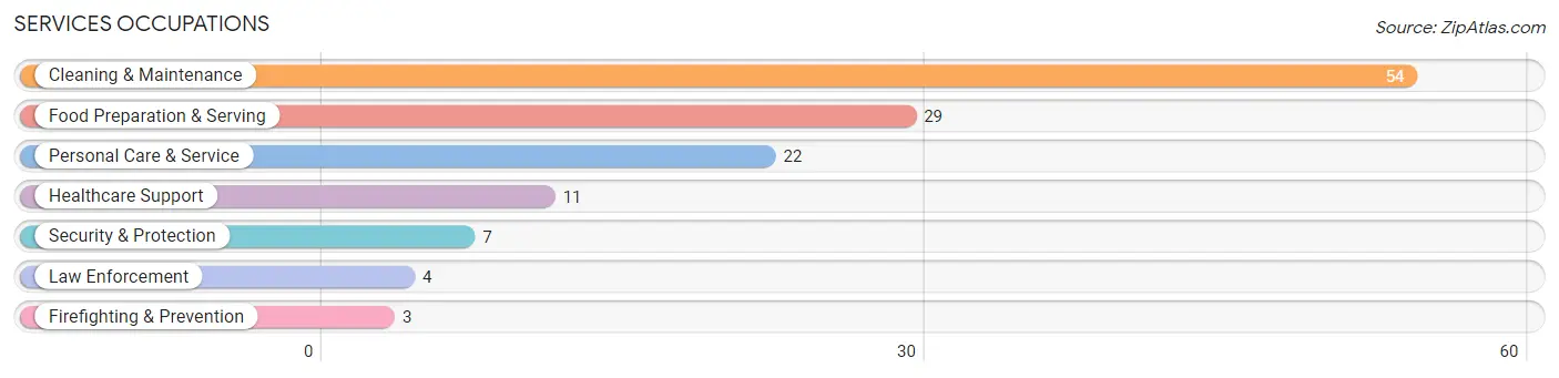 Services Occupations in Zip Code 99694