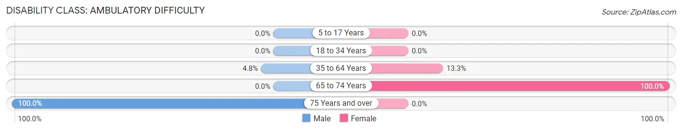 Disability in Zip Code 99747: <span>Ambulatory Difficulty</span>