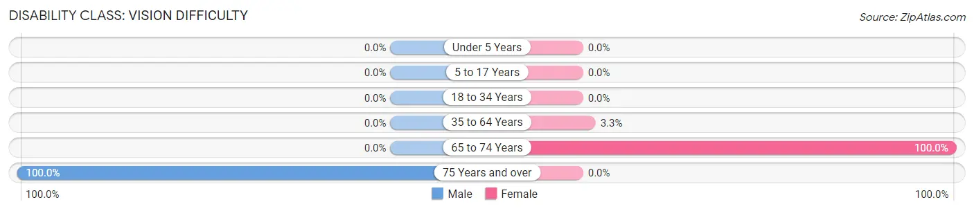 Disability in Zip Code 99747: <span>Vision Difficulty</span>