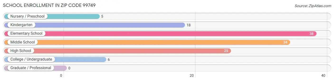 School Enrollment in Zip Code 99749