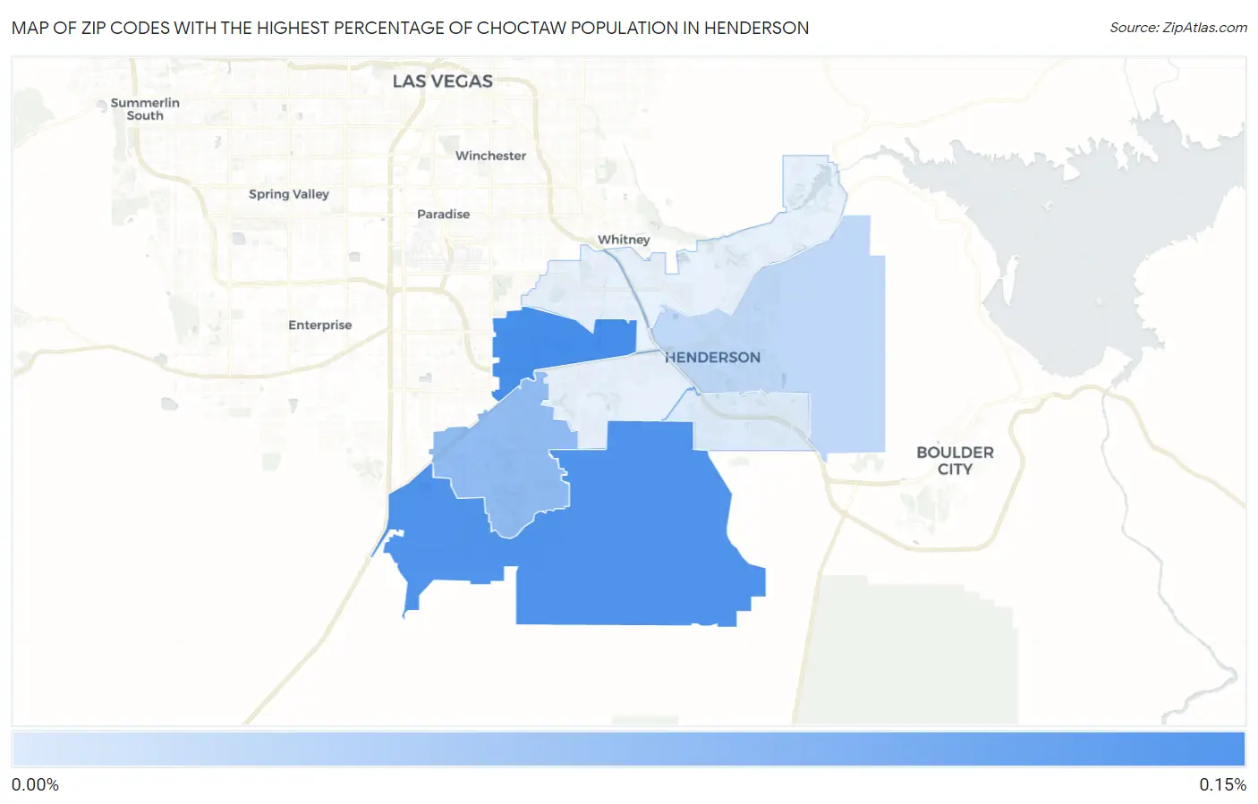 Zip Codes with the Highest Percentage of Choctaw Population in Henderson Map