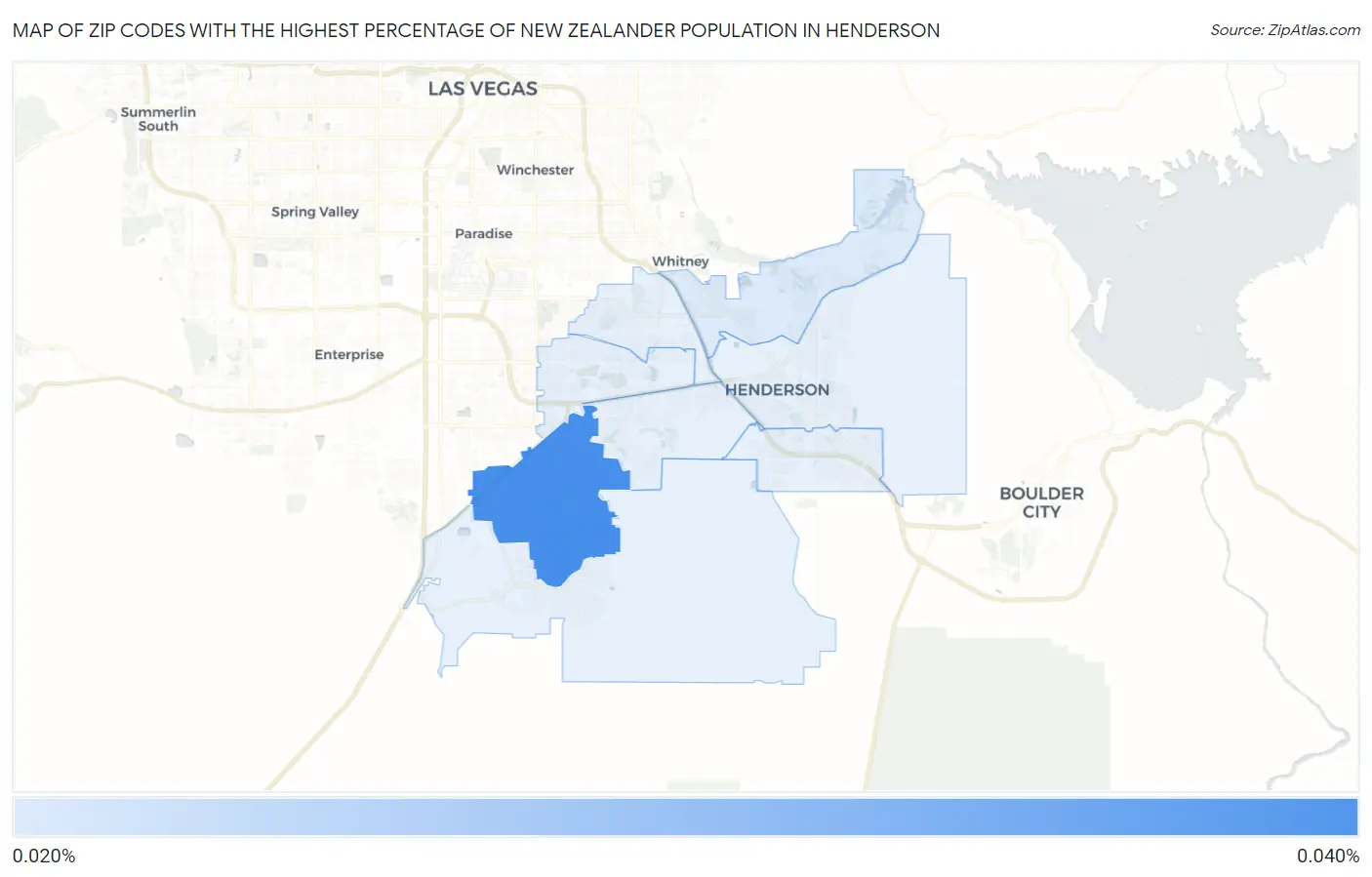 Zip Codes with the Highest Percentage of New Zealander Population in Henderson Map