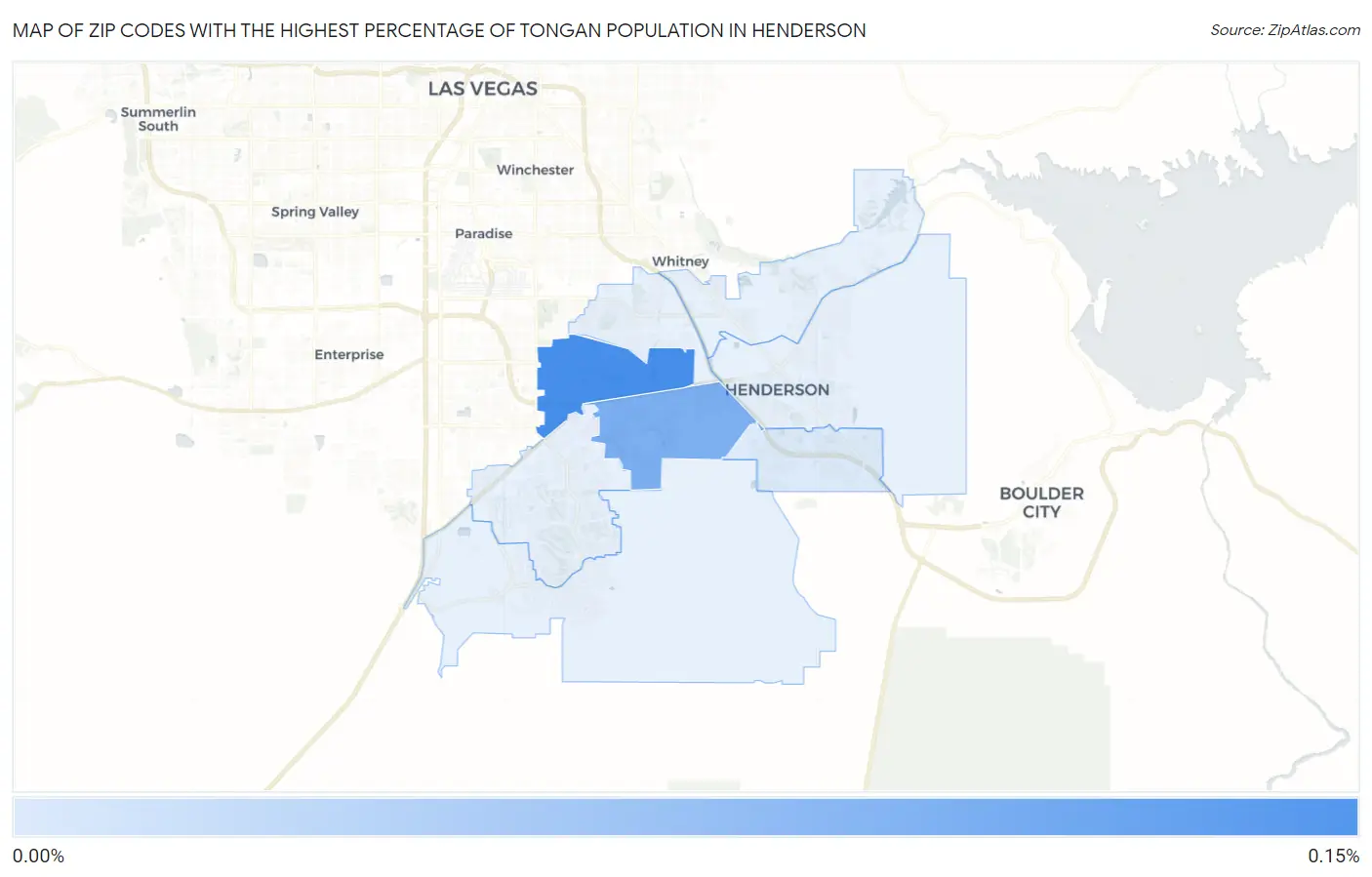 Zip Codes with the Highest Percentage of Tongan Population in Henderson Map