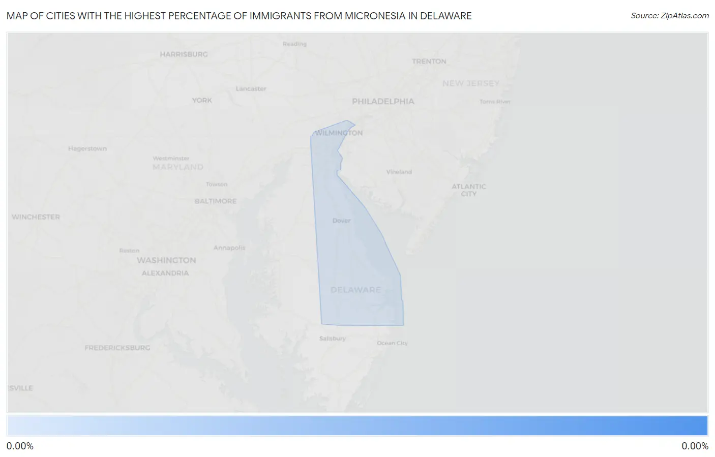 Cities with the Highest Percentage of Immigrants from Micronesia in Delaware Map