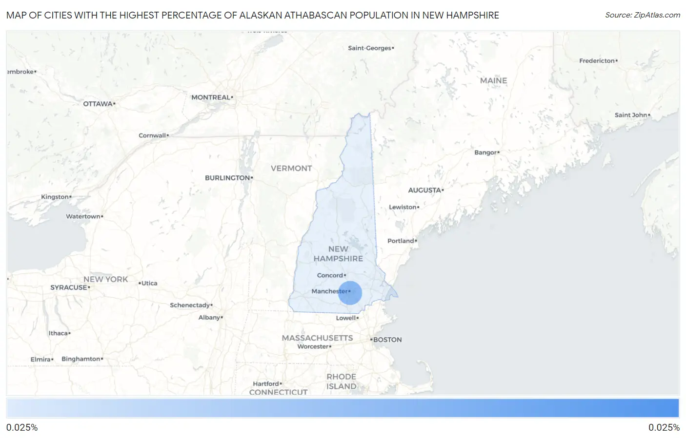 Cities with the Highest Percentage of Alaskan Athabascan Population in New Hampshire Map