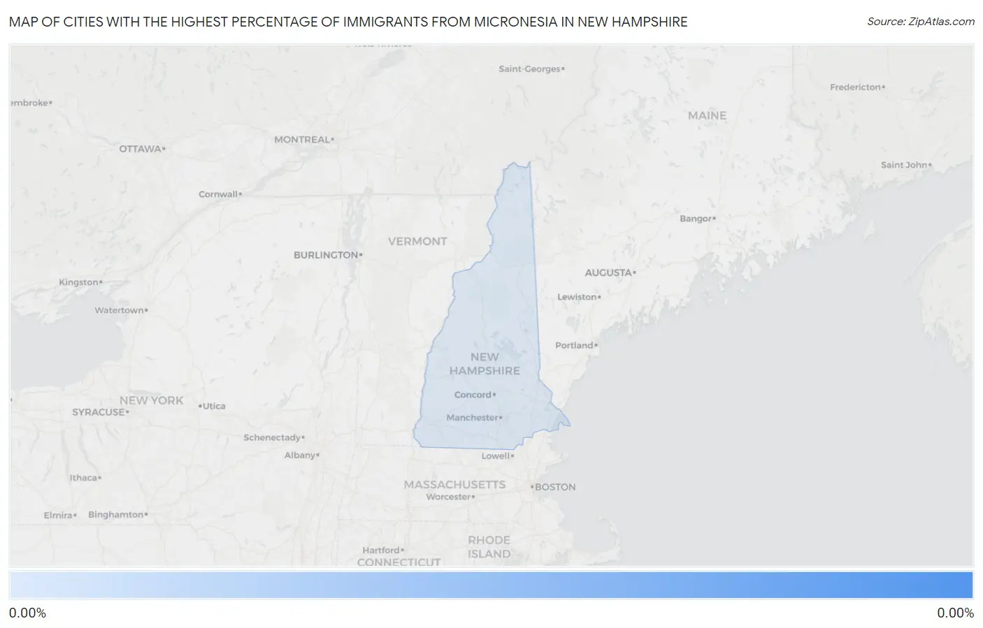 Cities with the Highest Percentage of Immigrants from Micronesia in New Hampshire Map